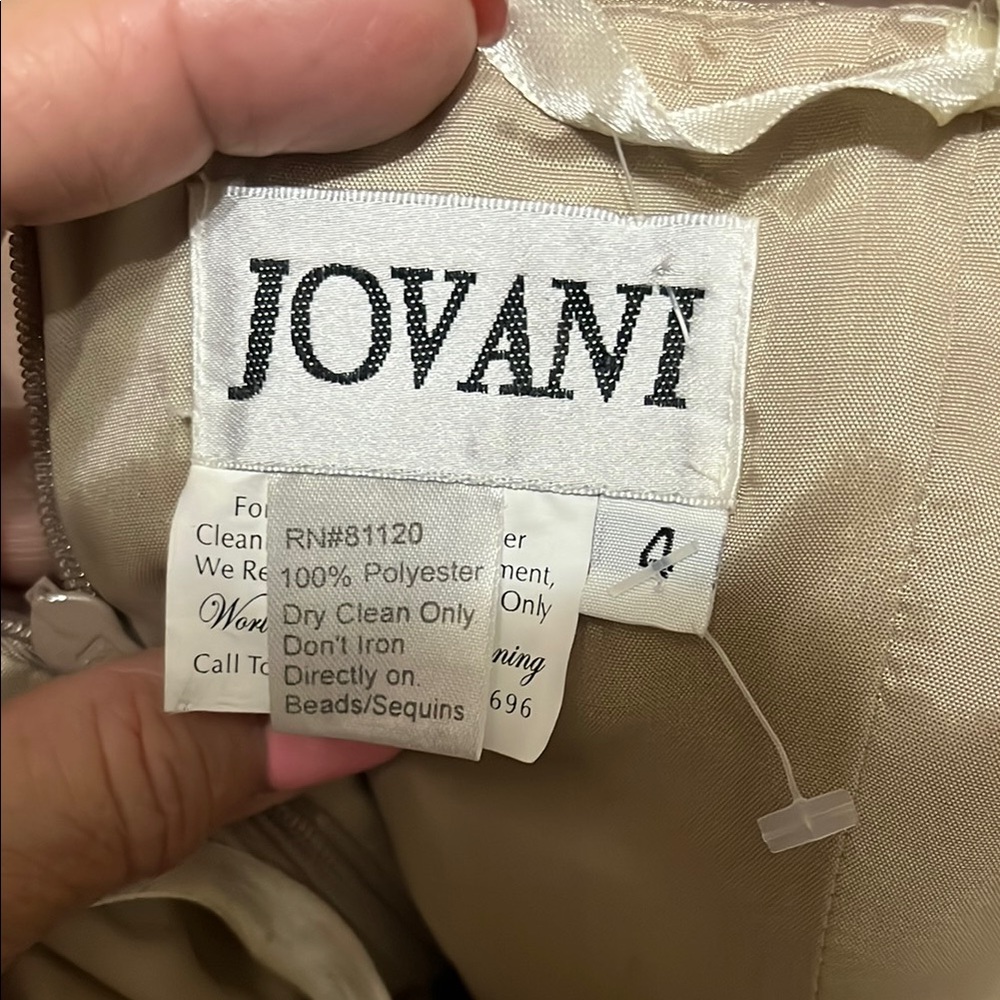 Jovani beaded gown size 4 new with tags - Picture 4 of 11